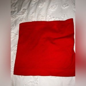 Red medium large tube top decent condition out from under